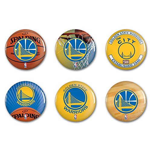 'officielle NBA 'Golden State Warriors Button, Badge, broches comme Lot de 6