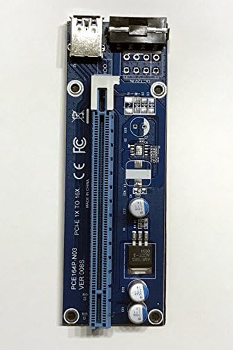Austria Mining Ver 008S Riser for GPU Mining USB 3.0 PCI-E Express 1X To 16X Extender Mining Card 4Pin Molex