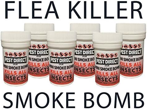 6 x Professional Strength Flea Insect Killer Smoke Bomb Fogger - Pet Dog Cat Fleas Home