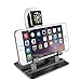 Produktbild Watch Stand für Apple iWatch, verstellbare Aluminium Ladestation für Apple Watch Serie 1 / Serie 2 (42mm 38mm) Telefon Stand Halter Halter für iPhone 7 6 6S 5 SE 4S Samsung LG HTC Blackberry Etc