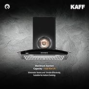 Kaff ACE BF 60 | Heavy Duty Baffle Filter| | Black Curved Tempered Glass | Matt Black Rust Free Coating | Soft