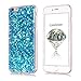 Produktbild Coque iPhone 6s , Glitter Liquide TPU Etui Coque pour iPhone 6 ,CaseLover La Couleur Pure Motif Mode Etui Coque Bling Bling Paillettes Sable TPU Slim pour Apple iPhone 6 / 6S (4.7 pouces) Mode Flexible Souple Soft Case Couverture Housse Protection Anti Rayures Mince Transparent Silicone Strass Cristal Cover - Bleu