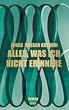 Cover zum Buch Alles, was ich nicht erinnere