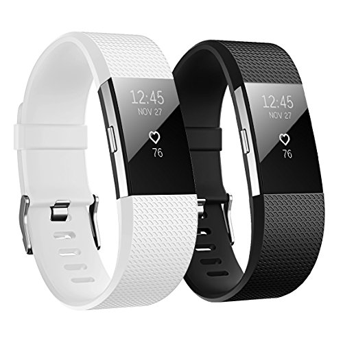 Hanlesi Fitbit Charge 2 Correa, TPU Silicona Pulsera Ajustable Banda de Accesorio Correa de Deporte para Fitbit Charge 2 Fitness Wristband