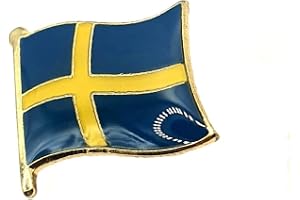 Svenskaskandinavisk Skandinaviska Metallemalj Land Flagga Pin Emblem, Metall