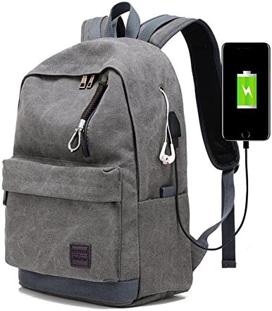 CHIKENCCALL Travel Backpack 15' Laptop Bag with USB Charging Port Large Capacity Waterproof Light-Weight Luminous School Bag for College Student Work Men &amp; Women