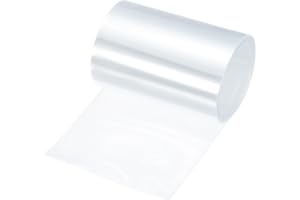 QUARKZMAN Tubo Termorestringente PVC 54mm Dia 85mm Piatto 8 Piedi Trasparente Kit di Tubi Termorestringenti per Batteria Guaina Termorestringente Buon Isolamento per Pacco Batterie-2.5m