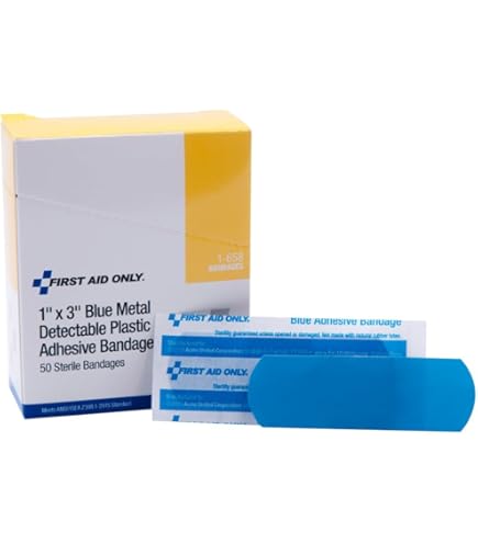 Buy Detectast Blue Plasters Universal, Metal Detectable And Waterproof Plasters Essential For Catering First Aid Kit In Food Handling Environments Kitchen Aid 25 X 72 Mm 100 Strips - View #4