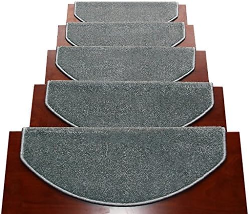 BBYE Stair Pads Extra Thicken Solid Color Stair Carpet Free Adhesive Self-adhesive Anti-skid Solid Wood Household Step Pad Color Size Optional ( Color : Gray , Size : 1 Piece-65*24cm )
