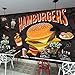 Produktbild BHXINGMU Benutzerdefinierte Wandbilder Burger Gebratenes Huhn Fast-Food-Restaurants Cafés Wanddekoration Tapeten 270Cm(H)×370Cm(W)