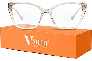VMJFBJ Lunette Anti Lumiere Bleue Femme Œil De Chat – Lunettes Sans Correction TR90 Légères Ordinateur Gaming Anti Fatigue, Protège Yeux ecran et Améliore Sommeil