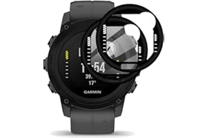 FiiMoo [2 sztuki] folia ochronna kompatybilna z Garmin Descent G1, twardość 9H] [folia 3D] [odporna na zarysowania], do folii ochronnej na wyświetlacz Garmin Descent G1
