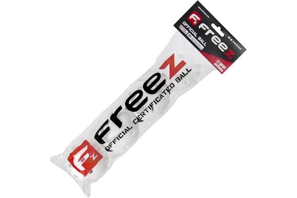 mb-m FREEZ golvboll, officiell tub, vit, 4-pack, unihockeye-bollar