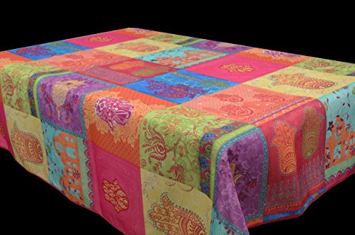 Manteles Fatima estampados antimanchas Colores Primaverales Decoracion (240 x 150 cm)