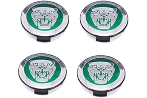 Nemeae Coprimozzo 4 PZ 57mm per Jaguar XF XJ-S XJ-6 X-Type XE S-Type F-Pace F-Type XK8 XK XKR XFR Coprimozzo per Mozzo Centrale per Auto Cerchi per Lo Styling Automatico Copertura Badge Emblem,A