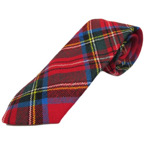 Corbata estilo tartán para niños - 100% lana - Royal Stewart