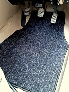 Auto Hub Premium Lining Car Foot/Floor Mat Compatible with Tata Punch (Lining Nylon Fiber Material Mat :Color: -Black- 5 pcs)