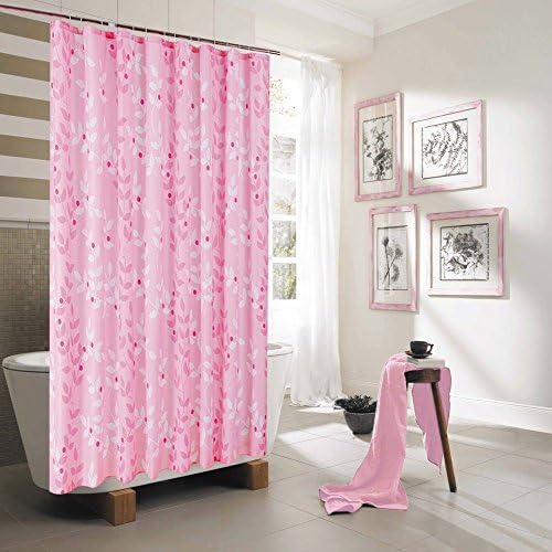 Polyester fabric shower curtain pink shadow/Toiletries/ waterproof mildew shower curtain-E