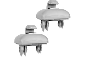 CJMUQHEHH Lot de 2 clips de pare-soleil pour Audi A4 B8, support de pare-soleil Audi avec A1 A3 A4 A5 Q3 Q5 (8E0 857 562) A7 B6 B7 B8 S4 S5 Accessoires de voiture anti-reflets