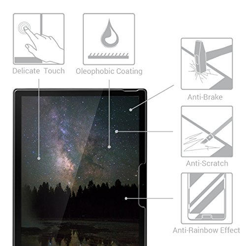 kwmobile Panzerglas Displayschutzfolie für Microsoft Surface Book – Tablet Schutzglas Folie Schutzfolie Displayschutz Glasfolie in kristallklar - 2