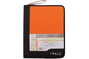 Tonic Studios A4 de Almacenamiento diseño de Carpeta, Naranja