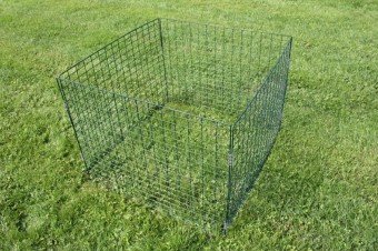 Komposter Metall Stahlgitter pulverbeschichtet 90x90x70cm