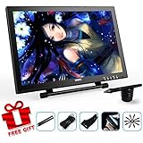 Ugee UG1910B Graphic Drawing Tablet Monitor with 19 Inches LCD Screen with 2 Original Stylus Pens, 2 USB Cables, 1 Screen Protector and 1 Unti-Fouling Glove