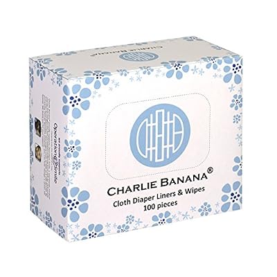 Charlie Banana avec fermeture Sacs et lingettes, Lot de 100