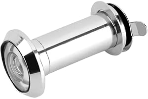 CAFOPGRILL Türspion, 220 Grad gro?er Betrachtungswinkel Türspion aus Zinklegierung mit robuster Sichtschutzabdeckung für Türst?rken von 35 mm bis 55 mm in poliertem Chrom