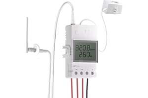 SONOFF POWCT 100A Compteur d'énergie WiFi intelligent, testeur d'électricité solaire avec détection CT, compteur numérique LCD, statistiques, télécommande eWeLink, WiFi 2,4G