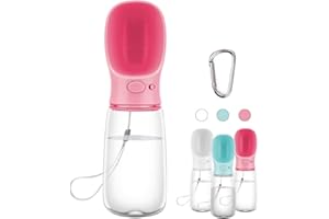 COTOP 550ml Borraccia Portatile per Cani, Dispenser per Acqua Antibatterica per Alimenti per Animali Domestici Perdita Prova Cane Gatto BOL Bottiglia da Viaggio, Bere all'aperto Pet