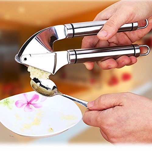 IDEALEBEN Edelstahl Knoblauchpresse Walnussknacker Ingwerpresse - 3