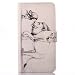 Produktbild Nancen Samsung Galaxy J5(2016 version) / SM-J510X (5,2 Zoll) Flip Leder Case / Handyhülle, Nette Karikatur Kleines Mädchen Küssen Löwe Muster Folding PU Lederhülle Bookstyle Cover - mit Stand Funktion, Brieftasche und Karte Slot
