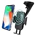 Produktbild Qi Wireless Ladegerät Auto Mount Schnellladung, Upgrade 2 in 1 Induktionslade Tray Cradle Dock, Fahrzeug Handyhalter Ständer, für Samsung Galaxy Note 8 / S9 / S8 / S8 + / S7 / S6 Rand + / Note 5 für iPhone 8/8 Plus / X und Qi-fähige Geräte, 360 Grad drehbar