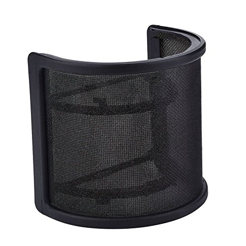 Filtro pop micrófono,PEMOTech doble capa Parabrisas filtro pop Másca