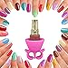 NAKOSITE Best Quality Wearable Nail Polish Holder with Bonus FREE Silicone Makeup Bag for Women, Girls etc. Easy Polish or Nail Art designs on the go. A mini Luxury product that can be used anywhere, at School, Gym, Bed, Bath, Pool, Couch, Car, Office, Beach etc. The ONLY original with a LIFETIME guarantee. Rated as one of the best GIFTS for Christmas, Easter, Birthdays, Eid, Hanukkah, Diwali etc. Best Value for money. NPH 2433. Colour is PINK