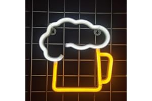 Afenau Letrero De Neon Bar,Luces Neon Cerveza,Neon LED Cerveza,Batería o USB Powered,Neon Bar Cerveza,Letrero Neon Cerveza Para Bares, Clubes Nocturnos, Restaurantes, Tiendas, Festivales De Cerveza