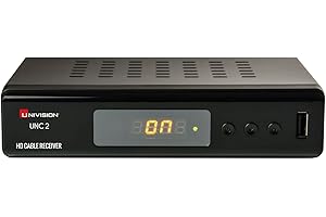 Univision UNC2 Kabel Receiver (Full-HD, HDMI, SCART, Coaxial, USB, Mediaplayer) schwarz