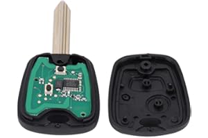 ARAMOX Llavero de coche de 2 botones, 433 MHz ID46 chips llave de coche de control remoto para Saxo Picasso Xsara Berlingo