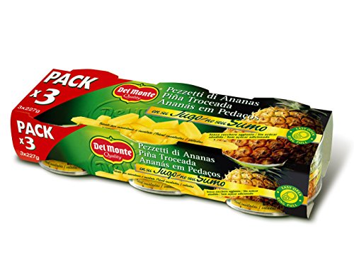 Del Monte - Cluster Piña Troceada, 3 x 227 g