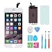 Produktbild HSX_Z LCD Display Touchscreen Bildschirm für Apple iPhone 6 Front Glas Digitizer Glas scheibe Komplettset Glas + Werkzeug + Display schutzfolie(Weiß)
