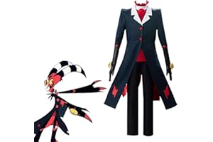 TONGYUNDACHENG Anime Hazbin Hotel Cosplay Disfraz Blitzo Cosplay Trajes de Halloween Traje de uniforme diario Pantalones Conjunto completo