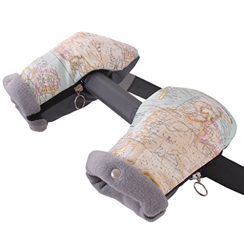 Tititnins Pushchair/Stroller Handlebar Mitts Hand Muff MUNDI V.Polar Gris