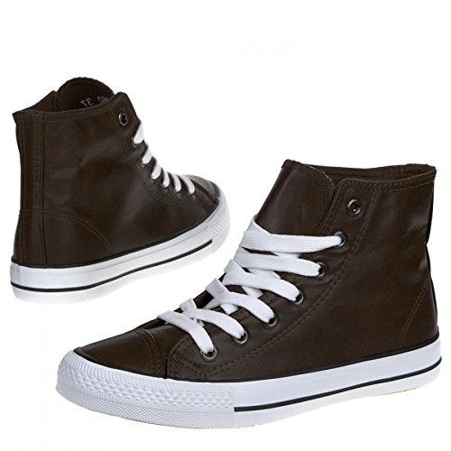 Preisvergleich Produktbild Damen Sneaker Freizeitschuh Damen Sneaker Schnuerschuhe Schuhe Turnschuhe Damenturnschuhe Halbschuhe, Farbe Braun, Gr. 41