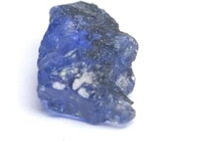 Real Gems Pierre lâche de Saphir Bleu Brut Naturel, Saphir Brut de Petite Taille 4,00 CT Pierres précieuses pour l'enroulement de Fil