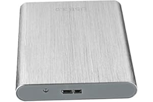 SENRN External Hard Drive Case 1TB 2TB High Speed USB 3.1 Portable Hard Drive HDD for PC Laptop Sliver