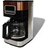 Any Morning SH21615S LCD Dokunmatik Kontrol Panelli Aroma ve Zaman Ayarlı Programlanabilir Filtre Kahve Makinesi Bakır