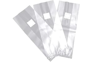 KACNIOHEN Mushroom Growing Bags Spawn Grow Bags Extra Thick 8 Mil 32 * 50CM Sealable Spawn Myco Bags for Plant Mushroom Growing 50PCS