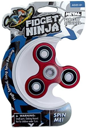 Fidget Ninja - Metal Spinner - red