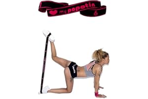 I LOVE MY POPOTIN MUSCLEZ VOS FESSES PAS VOS COMPLEXES Bande Élastique Fitness Fessier-Corps 15KG -Fabriqué en France-I Love My Popotin, Expert en Fessier Galbé